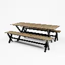 X-FRAME-DINNERBENCH_BLACK_200x80_LHC12.OAK_Mid-view.webp