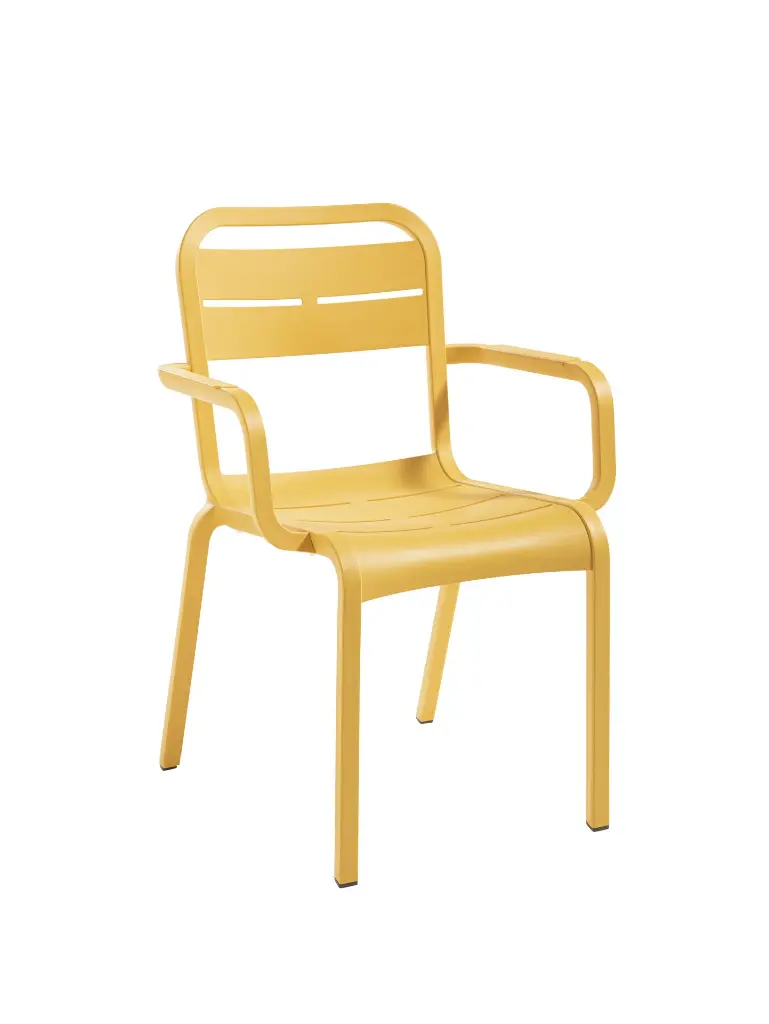 U2901737 Fauteuil Cannes Jaune 3-4 face dét.webp