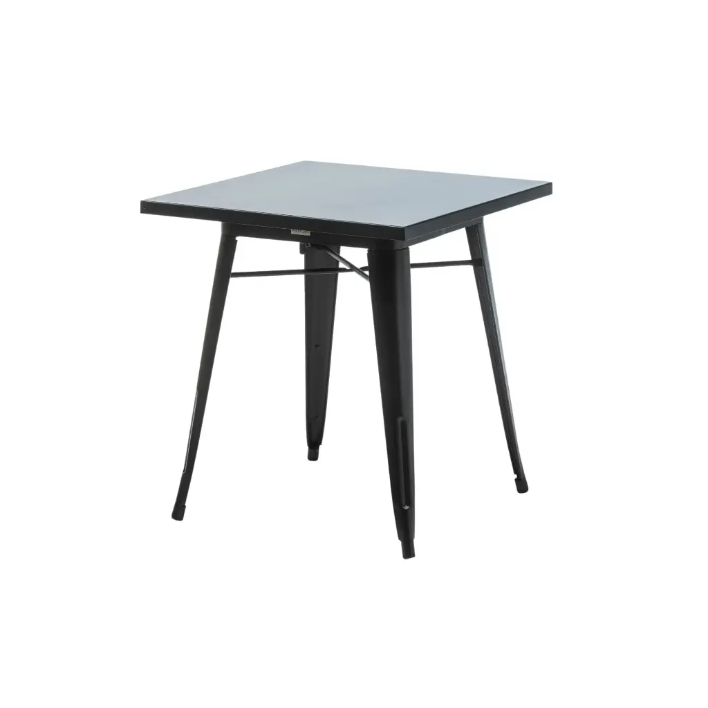 Tolix style tafel 70x70cm H75 (vast)
