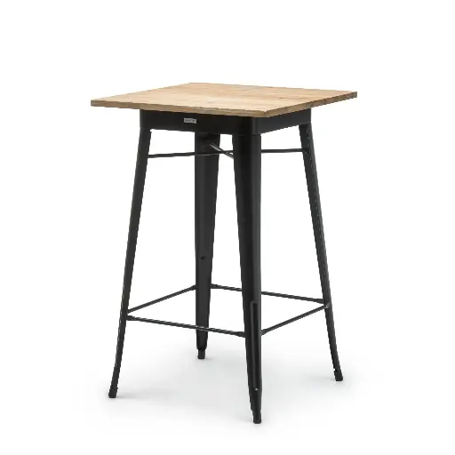 [FF TSO.STBLA7070 ELM.NAT] Tolix style tafel 70x70cm H110
