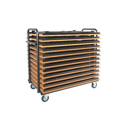 [FF KFT1880.STHA] Transportkar U/T/T-flat plooitafels 12st
